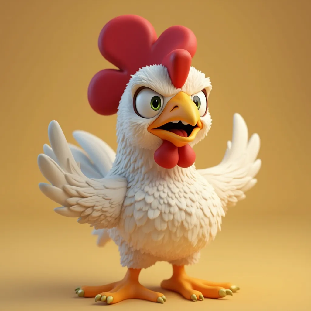 Illustration d'un personnage poulet de Chicken Road